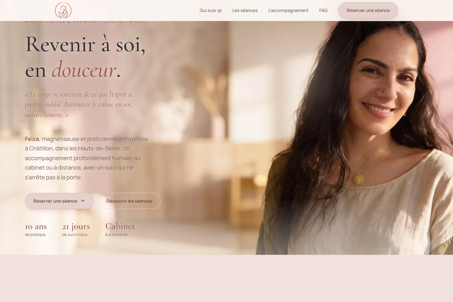 Feïza, vue d’ensemble sur ordinateur
